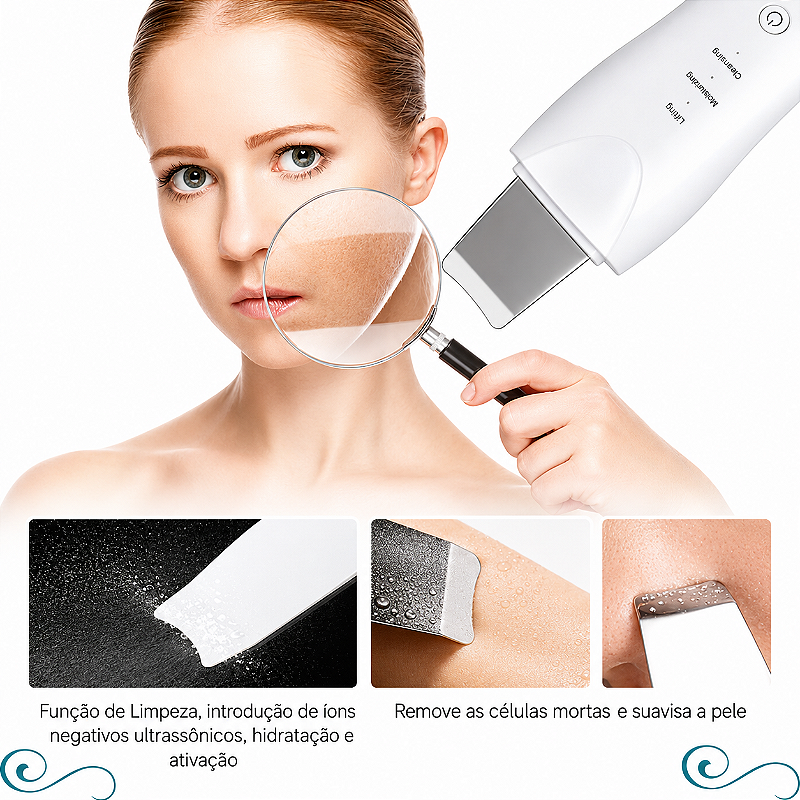 Espátula Ultrassônica Para Limpeza da Pele BMAX-BMC090