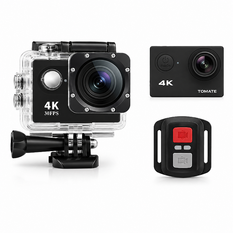 Câmera Esportiva 4K Tomate MT-1090 à Prova D'água Mergulho Ação