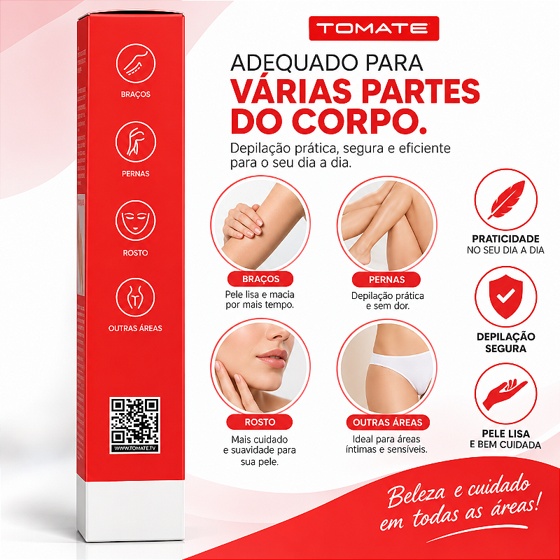 Aparelho Elétrico de Depilação 3 em 1 TOMATE MAG-047