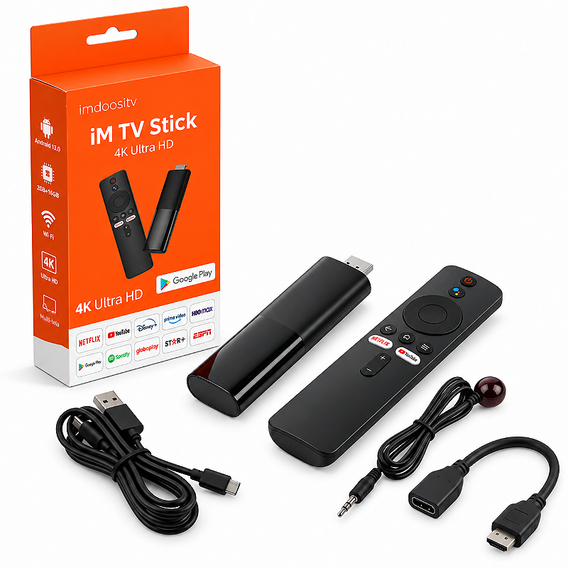 IM TV Stick Android Tv Box Full Hd Streaming Conversor WIFI