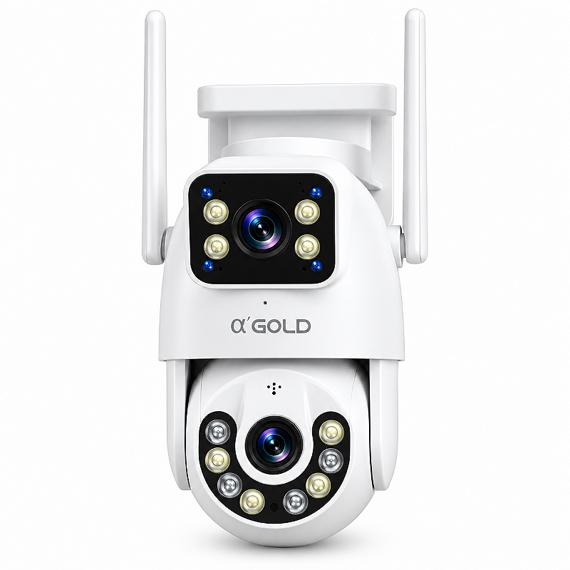 Câmera de Segurança Binóculo Inteligente A'Gold CAM-10 Full HD Wi-Fi para Casa