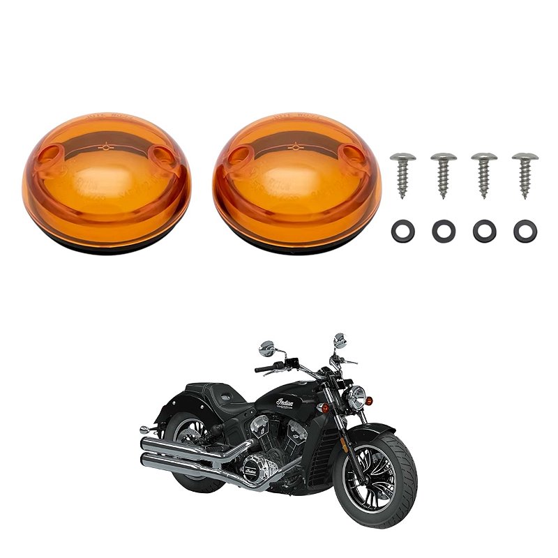 Lentes de Pisca Indian Scout 2015 a 2018 Fumê ou Âmbar