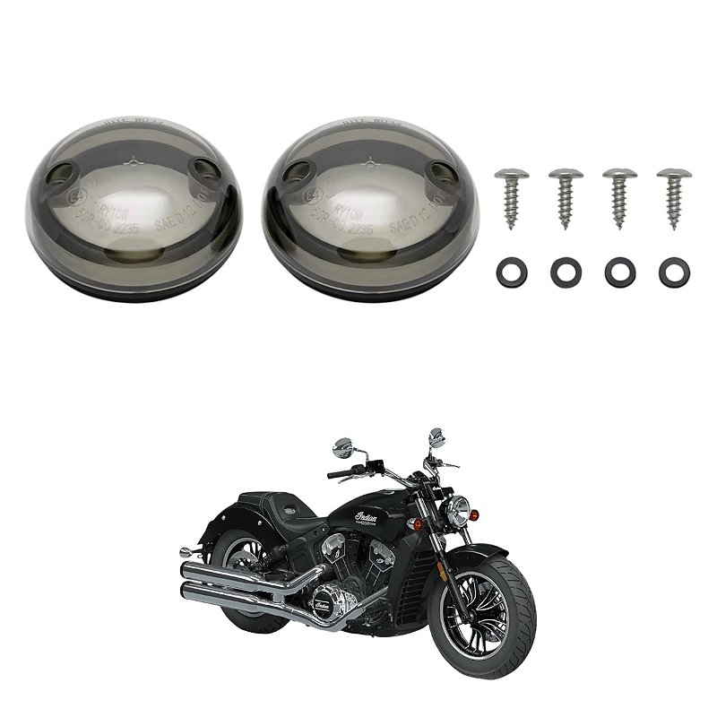 Lentes de Pisca Indian Scout 2015 a 2018 Fumê ou Âmbar