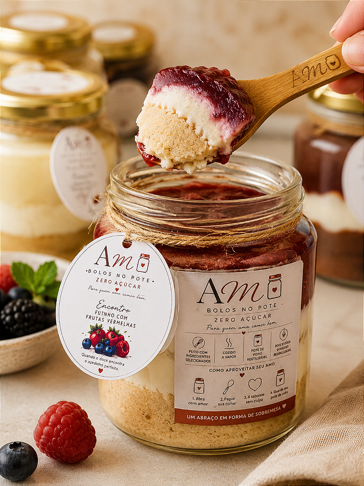 AMO Encontro - Ninho com Frutas Vermelhas