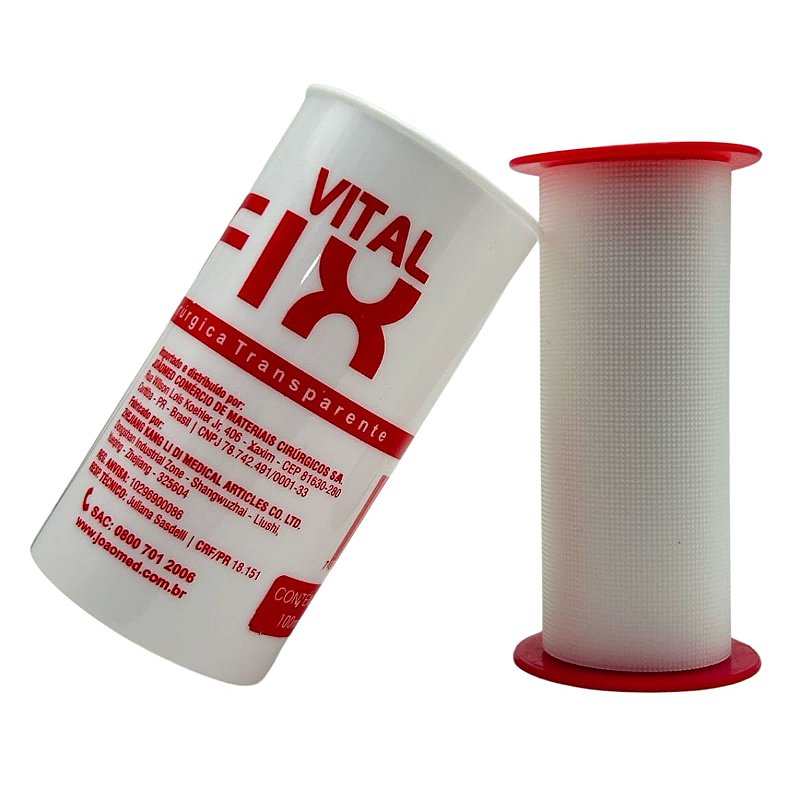 Fita Cirúrgica Transparente Transpore Vital Fix 100mm