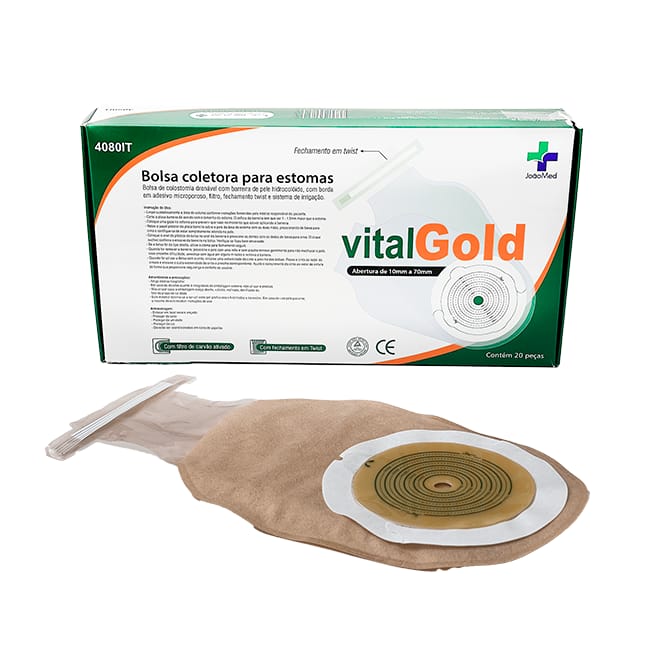 Bolsa Coletora P/ Estomas Vitalgold 4080it 20un
