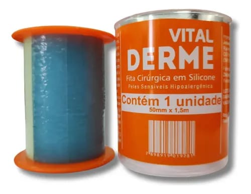 Fita De Silicone Cirúrgica Adesiva 5cm X 5m Vitalderme