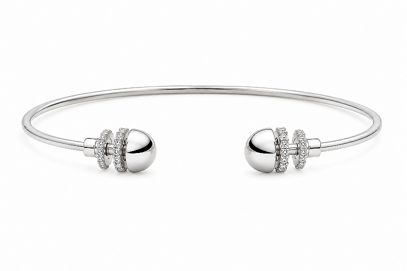 Bracelete Peixe em Ródio Lumend Semijoias