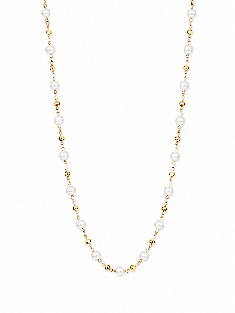 Chocker com Pérolas Folheada a Ouro