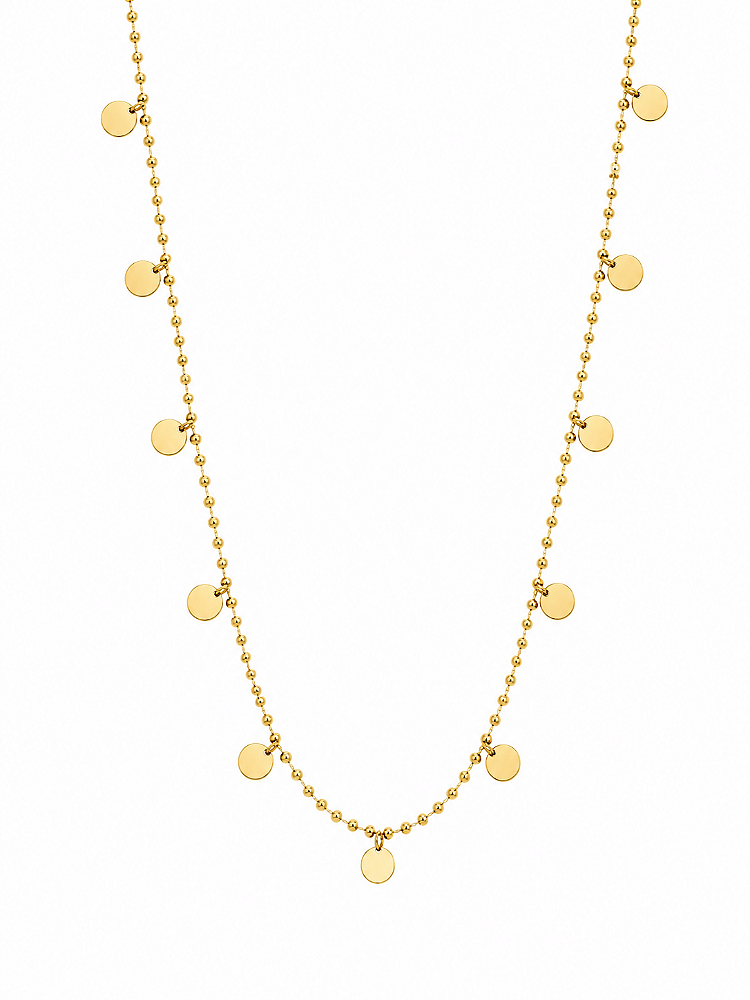 Chocker Feminina Folheada a Ouro Delicada
