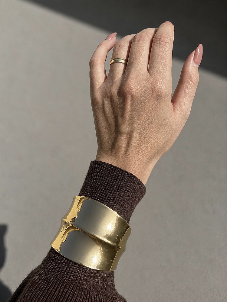 Bracelete Grosso Dourado
