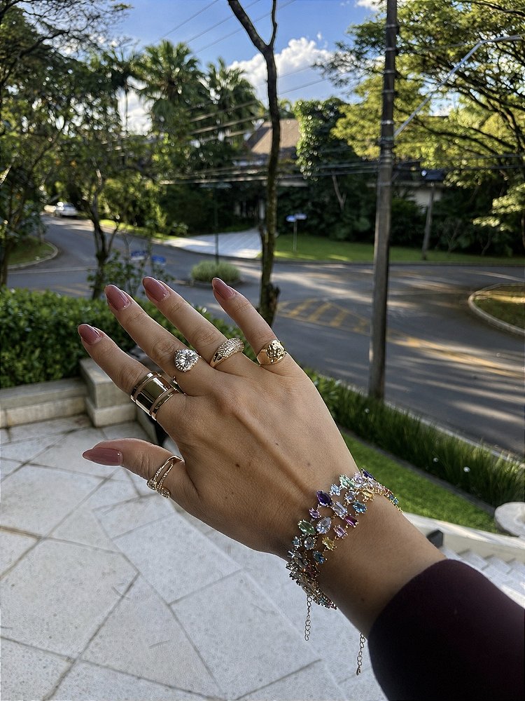 Pulseira Colors Folheada a Ouro Lumend