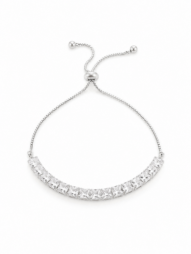 Pulseira Gravata Folheada Prata Lumend