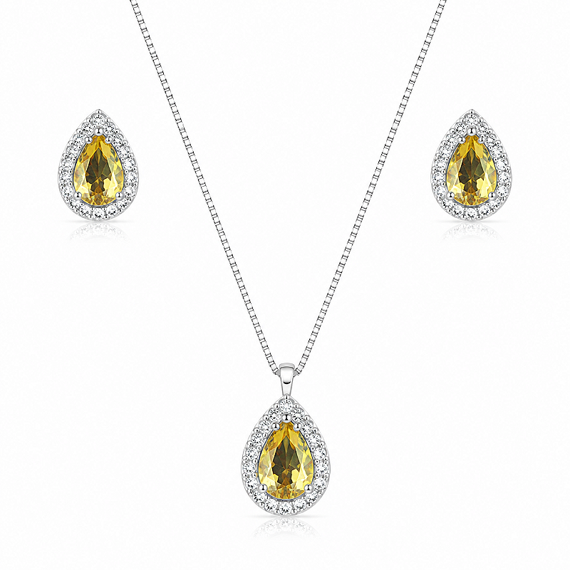 Conjunto gota amarela
