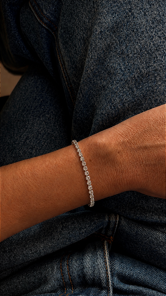Pulseira Riviera com Strass Lumend Semijoias