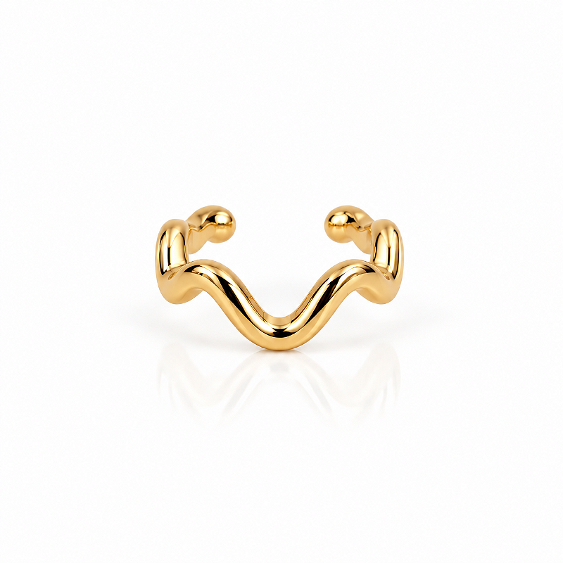 Piercing Fake Folheado a Ouro Lumend