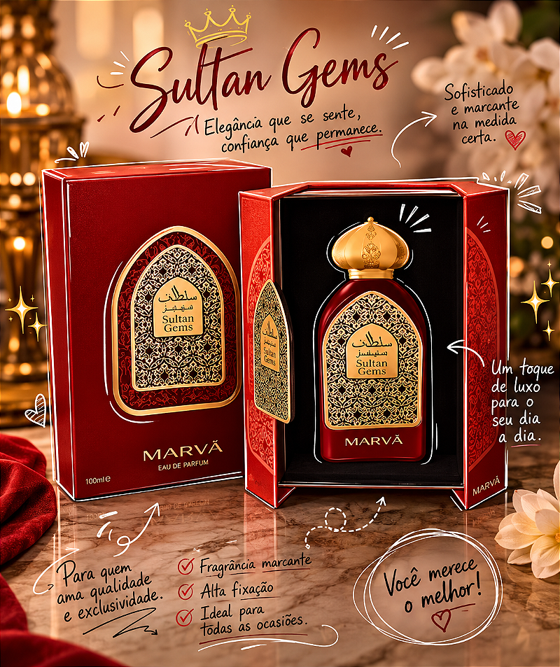 Perfume árabe Sultan Gems