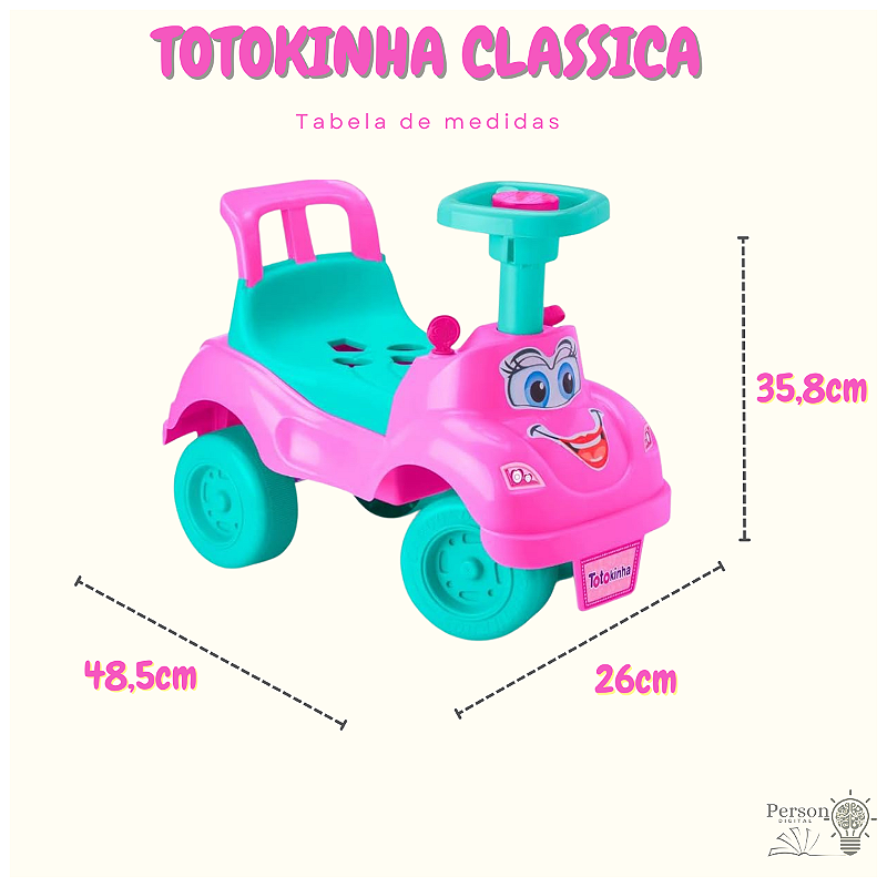 TOTOKINHA CLASSICA ROSA CAIXA INDIVIDUAL