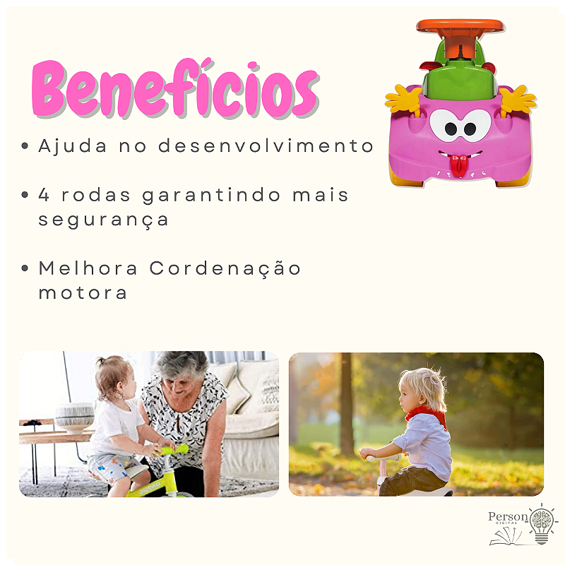 Totokinha Andador Bolinha Menina Carrinho Infantil Didático