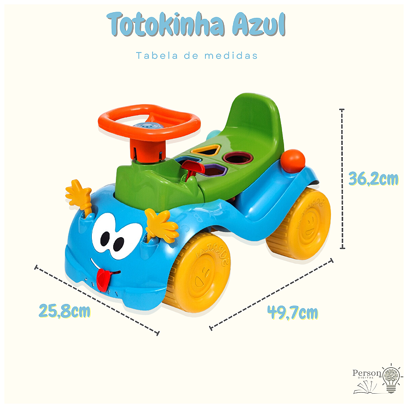 Totokinha Andador Bolinha Menino Carrinho Infantil Didático