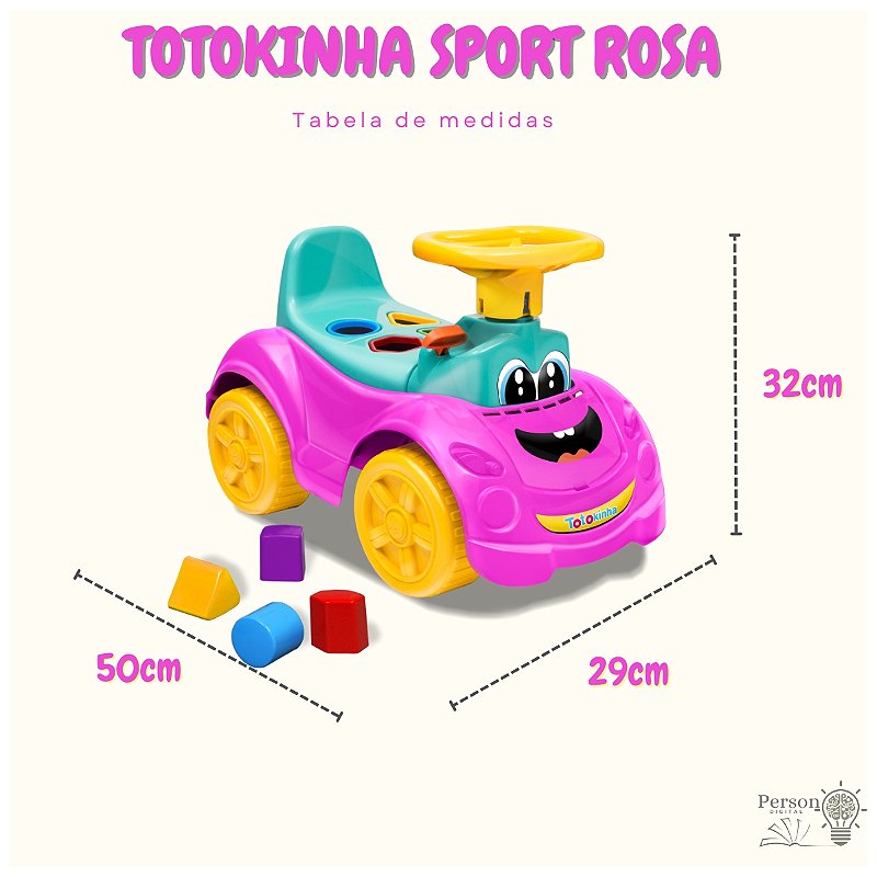 Totokinha Sport Quadriciclo Carrinho Passeio Infantil Menina