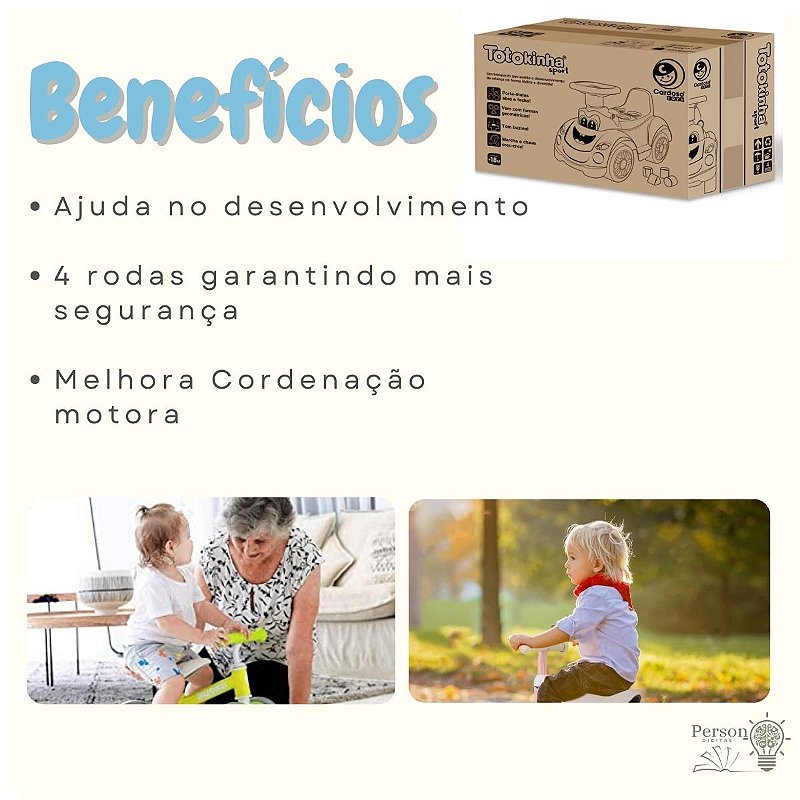 Totokinha Sport Quadriciclo Carrinho Passeio Infantil Menino