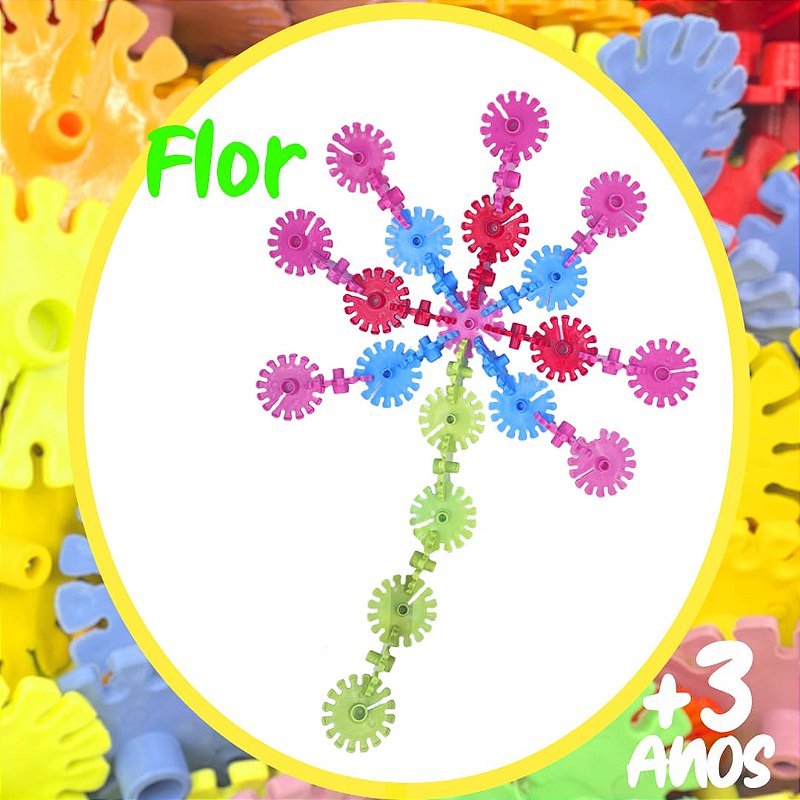 Brinquedo Blocos de Montar - DISCO SACO 300 PECAS
