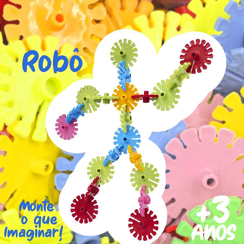 Brinquedo Blocos de Montar - DISCO SACO 300 PECAS
