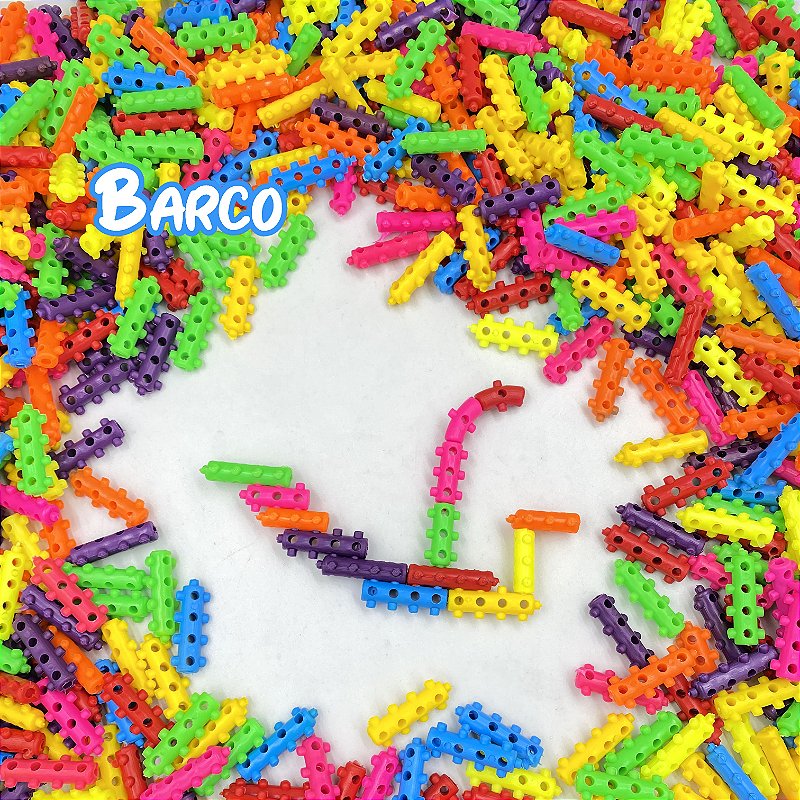 Brinquedo Blocos de Montar PINOS ENCANTADOS - Saco 500 PÇ