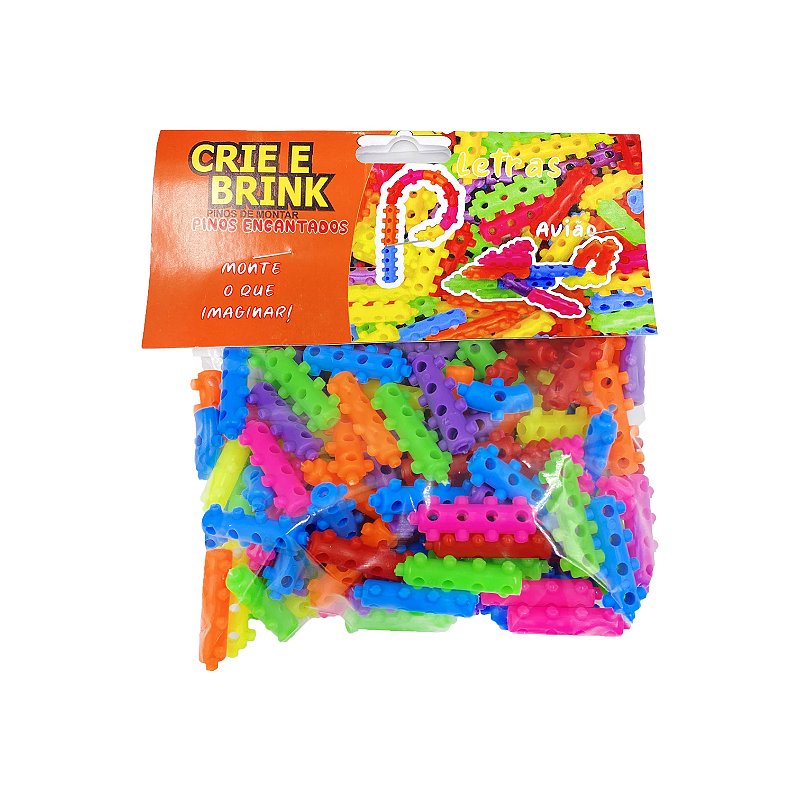 Brinquedo Blocos de Montar PINOS ENCANTADOS - Solapa 100 PÇ
