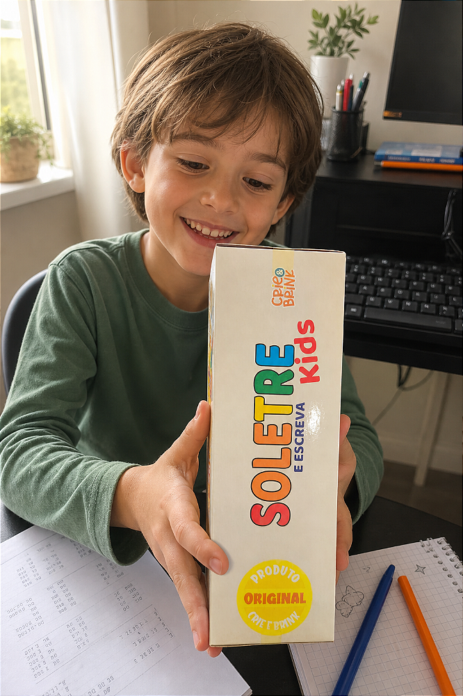 Brinquedo Didático Soletre e Escreva Infantil Criança Bebe