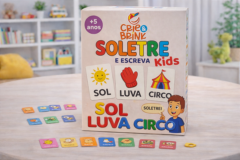 Brinquedo Didático Soletre e Escreva Infantil Criança Bebe