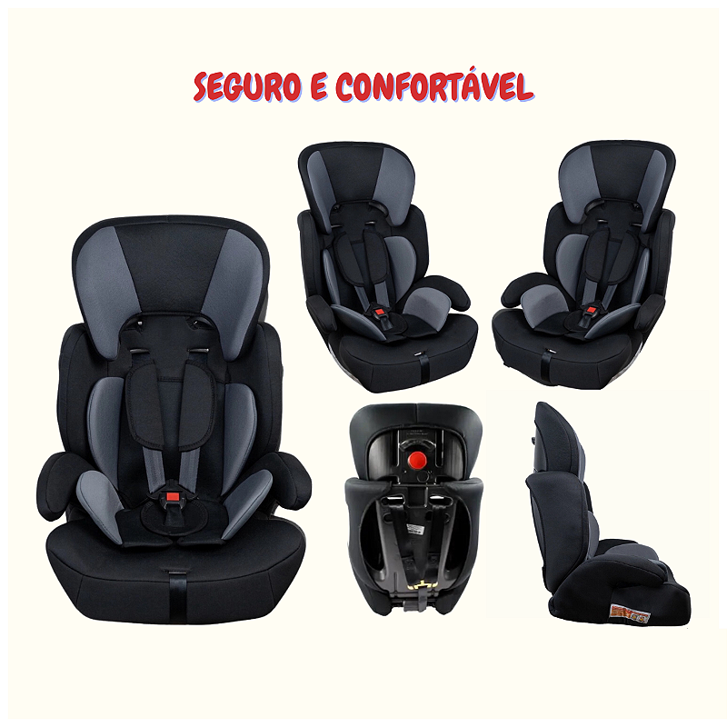 Cadeirinha Infantil Bebe Carro 09 a 36kg PtoGraf Segurança