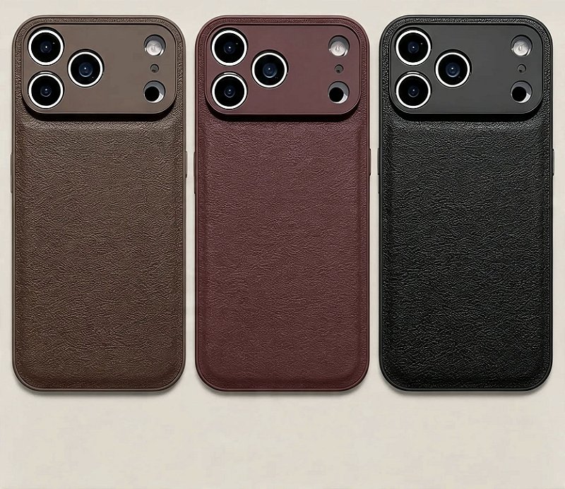Capa iPhone 17 Pro Max Couro Marrom JB Signature