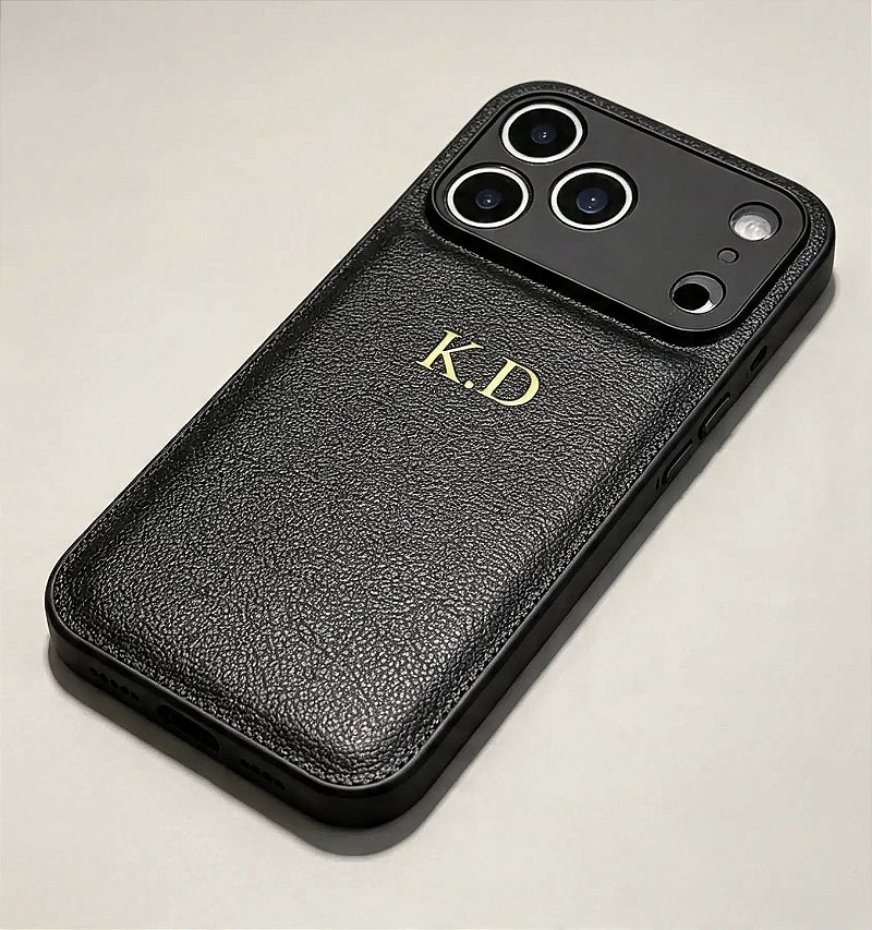 Capa iPhone 17 Pro Max Couro Marrom JB Signature