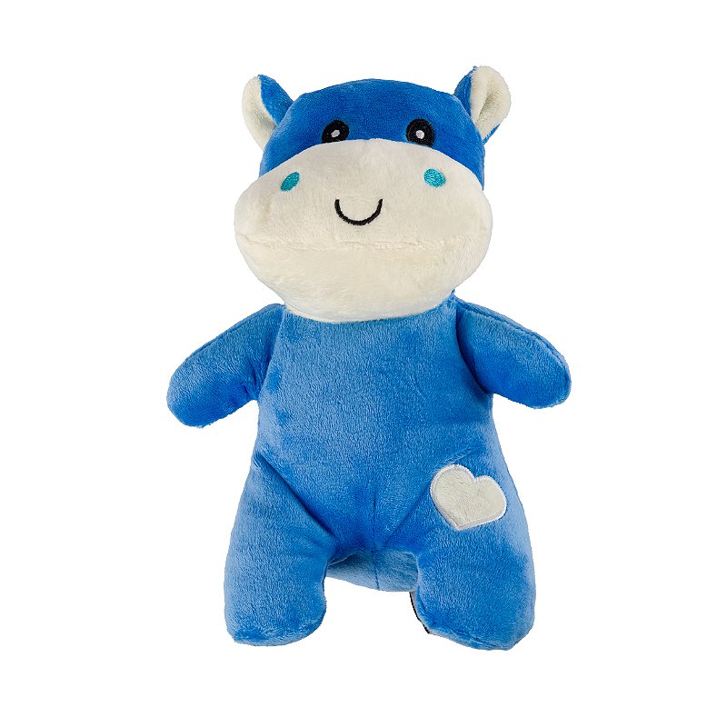 Chocalho Para Bebê Pelúcia Hipopótamo Love