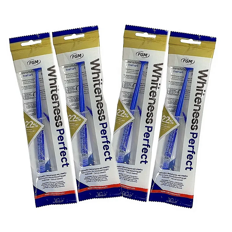 4 Clareador Whiteness Perfect 22% + 2 Pares de Moldeira