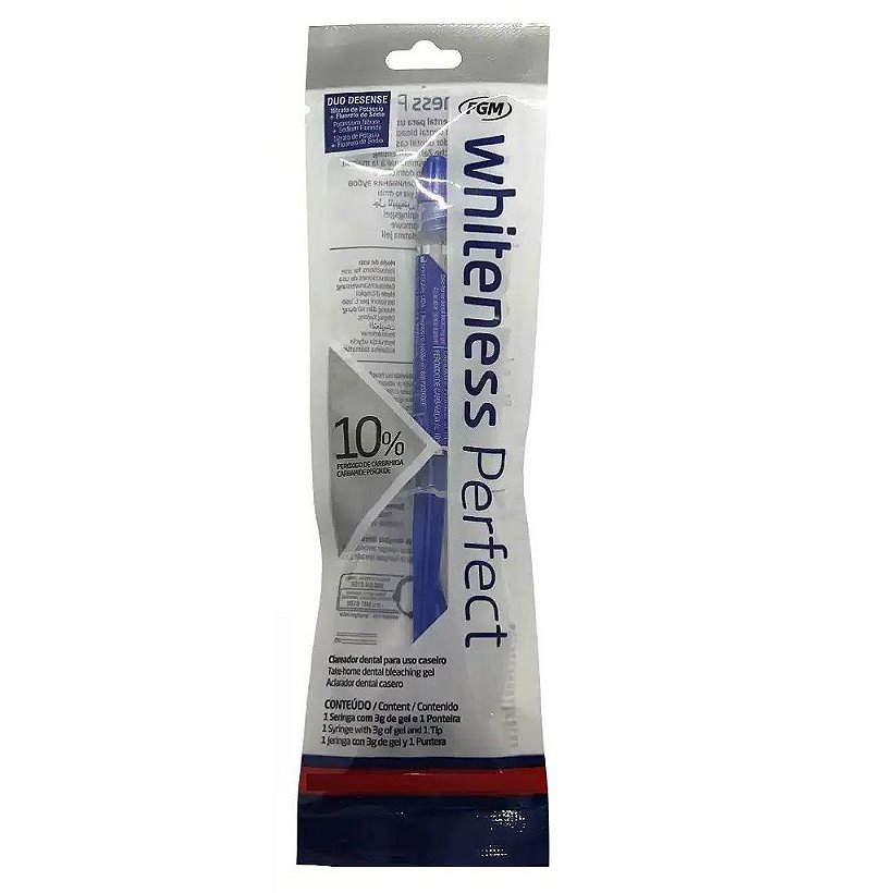 8 Clareador Whiteness Perfect 10% + 2 Pares de Moldeira