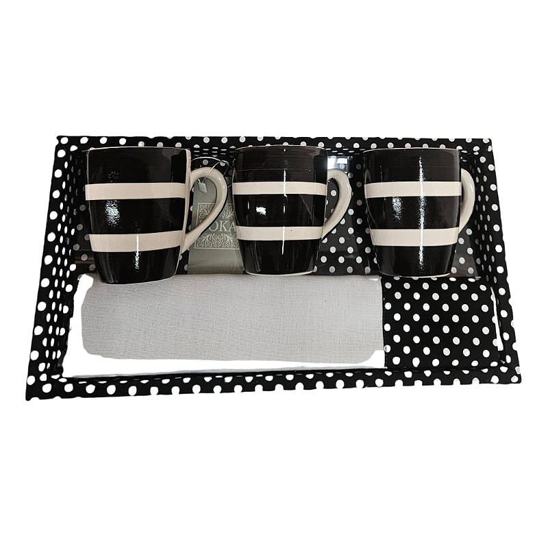 KIT CANECA CAFÉ COM LEITE POÁ