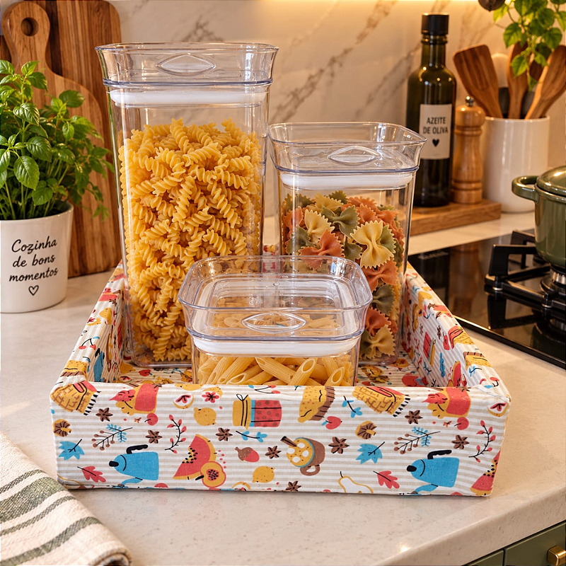 KIT MANTIMENTOS DOCE MOMENTO - COM 3 POTES HERMÉTICOS | 4 PEÇAS