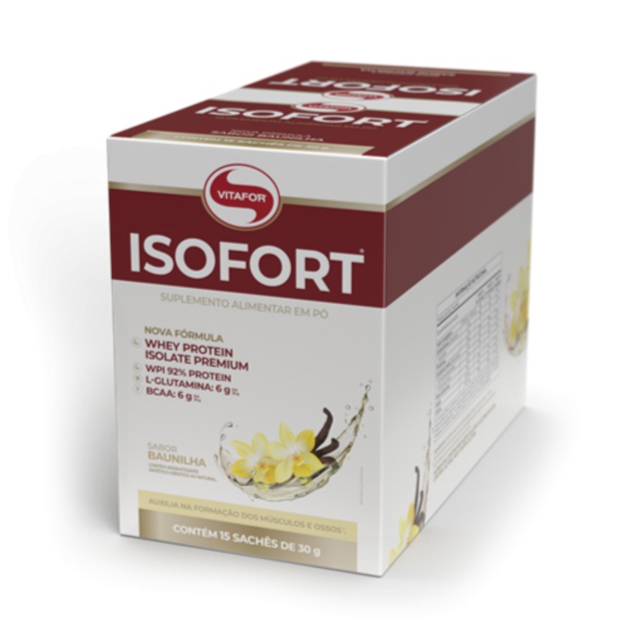 ISOFORT 15 SACHÊS DE 30G BAUNILHA