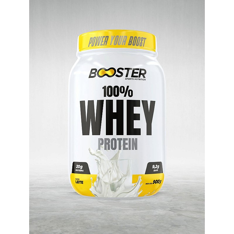 BOOSTER - 100% WHEY - 900g - LEITE