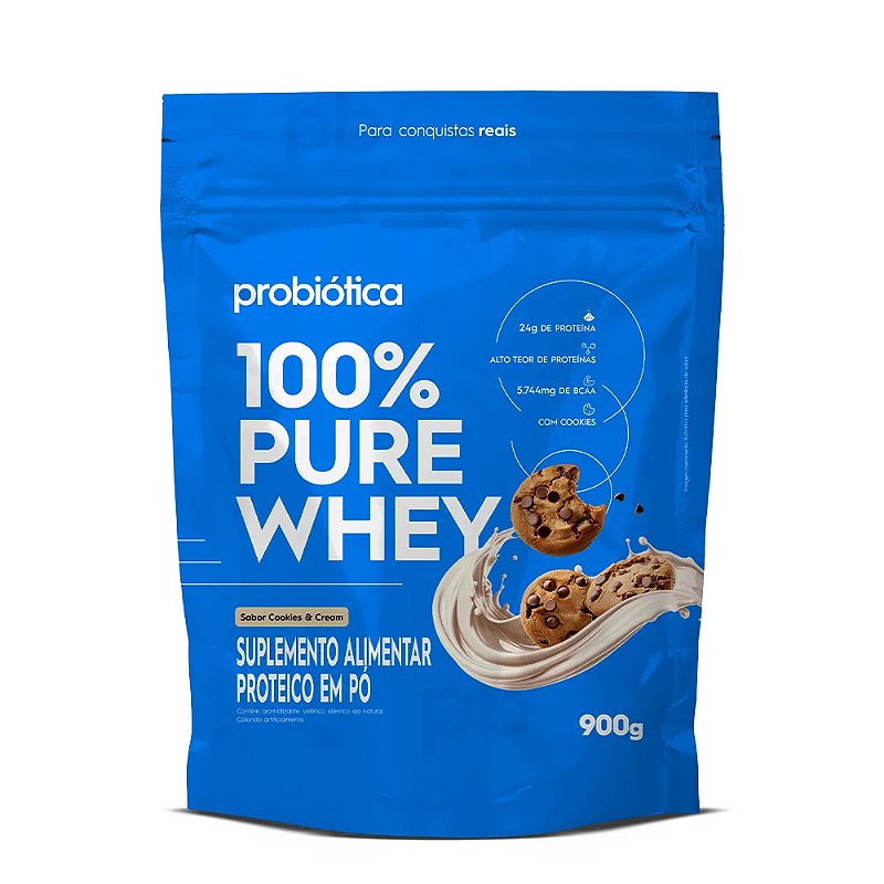 100% PURE WHEY REFIL 900G COOKIES AND CREAM VF