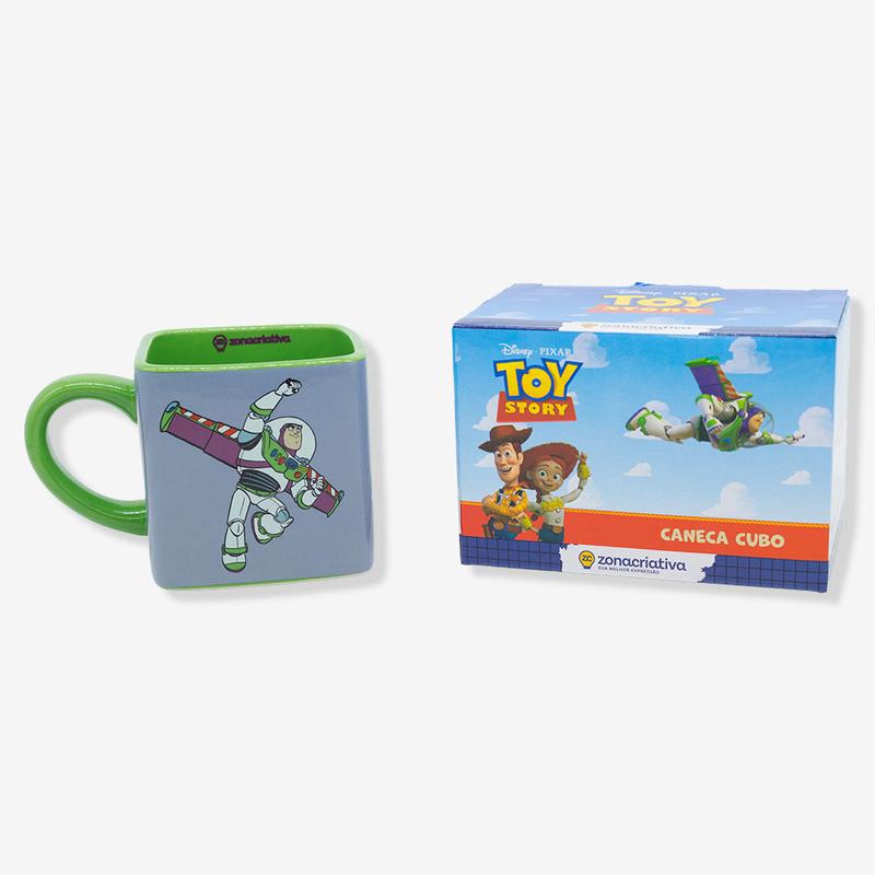 CANECA CUBO 300ML BUZZ LIGHTYEAR FOGUETE