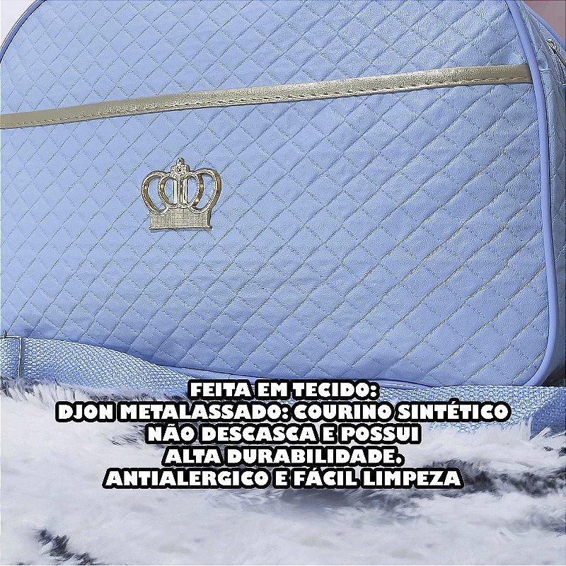 Kit Mala Bolsa Maternidade 2 Peças Vies - Azul Bebe