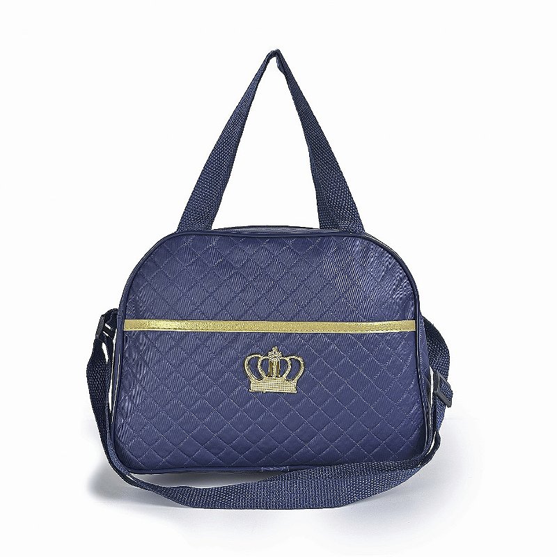 Kit Mala Bolsa Maternidade 2 Peças Vies - Azul Marinho