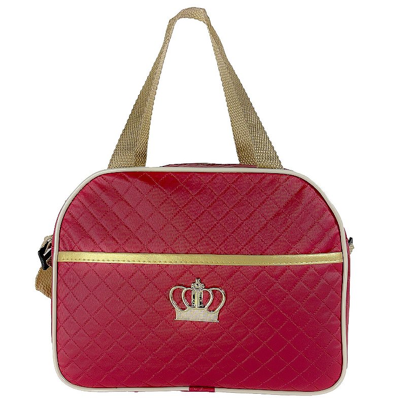 Kit Mala Bolsa Maternidade 2 Peças Vies - Vermelho