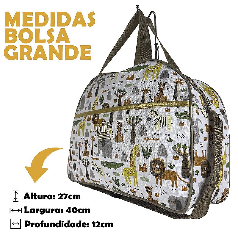 Kit Mala Bolsa Maternidade 2 Peças Vies - Safari