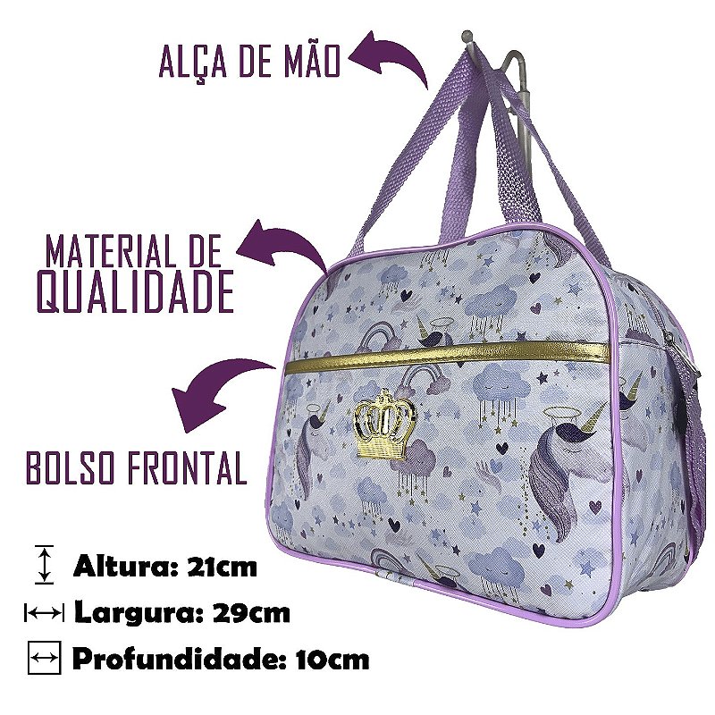 Kit Mala Bolsa Maternidade 2 Peças Vies - Unicórnio