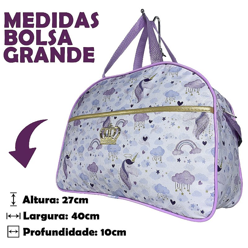 Kit Mala Bolsa Maternidade 2 Peças Vies - Unicórnio